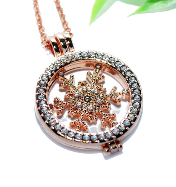 COIN MEDAILLON Halskette Anhänger Edelstahl rosegold Halter Münze Kettenkontor